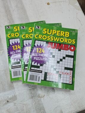 Superb Crosswords Jumbo Puzzle Book - Green Cover
